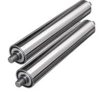 VAYEODEYU Rodillo transportador, Paquete de 2 rodillos de repuesto for transportadores, varios tamaños, for almacenes industriales y carpintería.(Dia 32mm(1.25"),L 100 mm (3.9"))