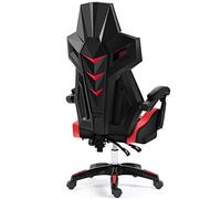 VAYEODEYU Silla de escritorio, silla de oficina ergonómica, silla de juegos, silla de oficina, diseño ergonómico, malla transpirable, silla giratoria resistente con cojín de látex y reposapiés, color