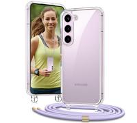 Vaykwo Funda con Cuerda para Samsung Galaxy S24 5G 6,2", Púrpura