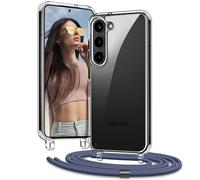 Vaykwo Funda con Cuerda para Samsung Galaxy S26+ 5G 6,7", Azul