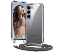 Vaykwo Funda con Cuerda para Samsung Galaxy S26+ 5G 6,7", Gris
