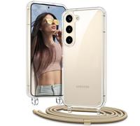 Vaykwo Funda con Cuerda para Samsung Galaxy S26+ 5G 6,7", Oro