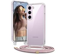 Vaykwo Funda con Cuerda para Samsung Galaxy S26+ 5G 6,7", OroRosa