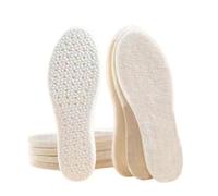 Vayliro 3 pares de plantillas de lana de cordero cálidas y cálidas plantillas de invierno para hombre y mujer, plantillas térmicas, suaves, transpirables, absorbentes del sudor, plantillas térmicas