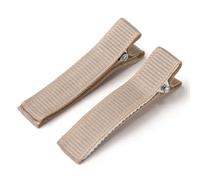 Vayliro EnteBill Horquillas para el pelo de peluquería, pinzas de cocodrilo, pinzas de metal para el pelo, pinzas de cocodrilo para manualidades, para mujeres y niñas, 5 unidades, color caqui, M