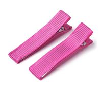 Vayliro EnteBill Horquillas para el pelo de peluquería, pinzas de cocodrilo, pinzas de metal para el pelo, pinzas de cocodrilo para manualidades, para mujeres y niñas, 5 unidades, color rosa rojo, M