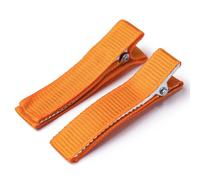 Vayliro EnteBill Horquillas para el pelo de peluquería, pinzas de cocodrilo, pinzas de metal para el pelo, pinzas de cocodrilo para manualidades, para mujeres y niñas, 5 unidades, naranja, S