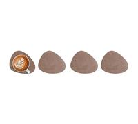 Vayliro Posavasos con forma de gota de piel sintética, lavable, antideslizante, resistente al calor, doble cara, aspecto de piel, posavasos para banquetes, fiestas, bodas y vacaciones, 1 unidad
