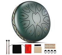 VAYOTOY Tambor de Lengua de Acero 6 Pollici e 11 note per Bambini, Strumento a Percussione C-Key Handpan Tambor con Borsa Morbida, Libro di Musica, 2 Mazzuoli per la Meditazione o lo Yoga