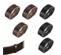 Vayrihom Presillas de Cuero para Cinturón, Hebilla de Anillo Texturizado para Correa de Cinturón 11,5 cm de circunferencia exterior Soportes para Arreglos de Bolsos y Cinturones