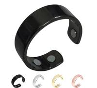 Vayro Ring, 2025 New Vayro Ring for Women Men, Original Magnetic Wellness Rings, Adjustable Size Lightweight and Water-Resistant (Black)