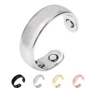 Vayro Ring, 2025 New Vayro Ring for Women Men, Original Magnetic Wellness Rings, Adjustable Size Lightweight and Water-Resistant (Silver)