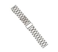 VAZZIC YingYou Correa de reloj de acero inoxidable, 16mm, 18mm, 20mm, 22mm y 24mm, pulsera de liberación rápida de Metal sólido, pulseras plateadas, negras, doradas y rosas(Silver,22mm)