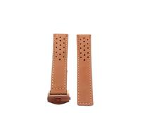 VAZZIC YingYou Correa de reloj de goma, silicona suave y duradera, Compatible con TAG HEUER, correa MONACO, pulsera de 22mm y 24mm, correa de reloj FORMULA1(Yellow brown rose,24mm)