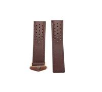 VAZZIC YingYou Correa de reloj de goma, silicona suave y duradera, Compatible con TAG HEUER, correa MONACO, pulsera de 22mm y 24mm, correa de reloj FORMULA1(Brown-rose,22mm)