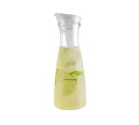 VB VIN BOUQUET FIA 1465 Jarra acrílica cónica de 1000 ml con tapa, ligera y resistente, ideal para agua, jugos y bebidas frías