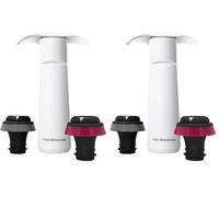 VB VIN BOUQUET FIC 1306 Bomba de Vacío Manual son Indicador de Sonido Click, Blanca, 2 Tapones (Paquete de 2)