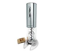 VB VIN BOUQUET FID 004 Sacacorchos eléctrico Compact, Incluye descapsulador y Cargador, Manganese Steel, Plata, 18 x 26.5 x 5.5 cm