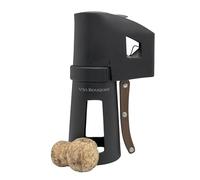 VB VIN BOUQUET FID 1486 Descorchador de champán negro con mango de madera, abre botellas sin esfuerzo, seguro y fácil de usar
