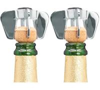 VB VIN BOUQUET FID 1539 Abridor de Champán y Cava Cromado, Agarre Seguro y Apertura sin Esfuerzo, Diseño Compacto y Resistente (Paquete de 2)