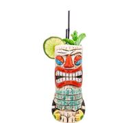VB VIN BOUQUET FIK 1403 Vaso Tiki A de 600 ml, Diseño Exótico para Cócteles, Ideal para Fiestas y Reuniones Temáticas