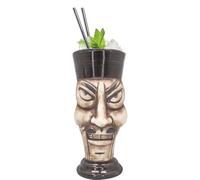VB VIN BOUQUET FIK 1404 Vaso Tiki B de 370 ml, Diseño Exótico para Cócteles, Ideal para Fiestas y Reuniones Temáticas