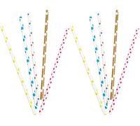 VB VIN BOUQUET FIK 458 Pajitas Desechables Papel 25 uds (Paquete de 2)