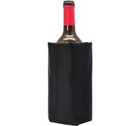 VB VIN BOUQUET Funda Enfriadora Ajustable para Botellas de Vino con Sistema Elástico Antideslizante, gel interior, Negra