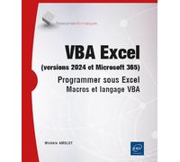 VBA Excel (versions 2024 et Microsoft 365): Programmer sous Excel - Macros et langage VBA (RESSOURCES INFO)