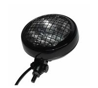 Vbbrswaad Faro motocicleta led Para Cafe Racer Bobber Chopper Motocicleta Vintage 5,75 "parrilla Frontal Faro Alto Y Bajo Luz Indicadora Retro(Black white light)