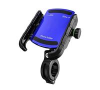 Vbbrswaad Soporte Móvil Moto Soporte De Aluminio Teléfono Motocicleta Manillar Bicicleta Retrovisor Teléfono Móvil De 3 A 7 Pulgadas Soporte Móvil Bicicleta(Azul)