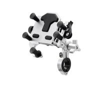 Vbbrswaad Soporte Móvil Moto Soporte Universal para Teléfono Motocicleta Aleación Ajustable 360° con Absorción Impactos Navegación Bicicleta Soporte Móvil Bicicleta(B)