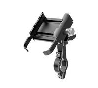 Vbbrswaad Soporte Móvil Moto Soporte Universal para Teléfono Motocicleta Bicicleta Scooter Aleación Aluminio GPS para Manillar Rotación 360° Soporte Móvil Bicicleta(Negro)