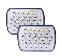 Vbbrswaadtp Faros Delanteros Faros Delanteros LED H6014 H6052 H6054 H4 Para Jeep Para Wrangler YJ Para Cherokee XJ(Style b)