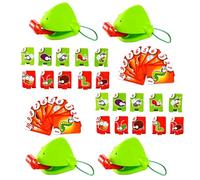 VBBTYRU - Juego de lengua de rana, máscara de rana, interferencia multitarjeta, ejercicios de reflexión, juegos de mesa para 2 a 4 personas, carnaval