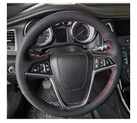 VBCXGV Funda de Volante de Coche de Cuero Negro Cosida a Mano para Opel Insignia (2008-2013), Astra (J), Cascada, Mokka (2012-2019)