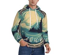 Vbcxza Not All Who Wander Are Lost - Sudadera con capucha para hombre, con forro polar, talla 8, Negro, XXL