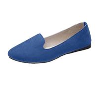 VBEDKDEB Bailarina Zapatos Mujer Cómodo Plano Bailarinas Punta Redonda Elegante, Cómodo Slip-On, Negocios Casual Zapatos De Oficina Sling Bailarinas Mujer Elegante, azul, 37 EU