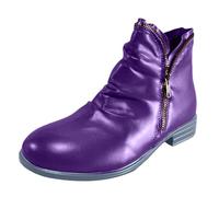 VBEDKDEB Botines mujer botas tobillo botas nuevo invierno comercio exterior mujeres zapatos de algodón cálido frontera tamaño grande mujer parte inferior plana color sólido más terciopelo grueso