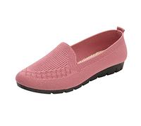 VBEDKDEB Mary Jane Zapatos Mujer Transpirable Mujer Zapatos Singles Dedos de los Pies Malla Redonda Slip On Casual Mujeres Sandalias 1117ic Sandalias Mujer, Rosa., 37.5 EU