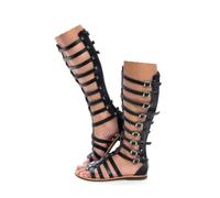 VBEDKDEB Römer Sandalias Mujer Chic Plano Romano Zapatos 2025 Verano Casual Correa Ajustable Cremallera Trasera Sandalias Mujeres Playa Viaje Vacaciones Abierto Sandalias de Rodilla Antideslizante
