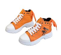 VBEDKDEB Slip On Sneakers - Zapatillas deportivas para mujer, zapatillas de correr modernas y modernas con suela gruesa para mujer, en tallas grandes, zapatillas deportivas para gimnasio, naranja, 40