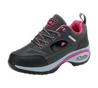 VBEDKDEB Slip On Sneakers - Zapatillas deportivas para mujer, zapatillas de montaña para mujer, versátiles, transpirables, ligeras, para el tiempo libre, zapatillas negras, gris, 38.5 EU