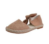 VBEDKDEB Slip On Sneakers - Zapatillas deportivas para mujer, zapatos casuales de moda para mujer, zapatos casuales romanos lisos con pajarita, tejido de hierba, fondo plano, zapatillas negras, Rosa