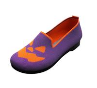 VBEDKDEB Slip On Sneakers - Zapatillas deportivas para mujer, zapatos de moda para mujer, con estampado de Halloween, transpirables, ligeras, clásicas, informales, zapatillas de estar por casa para