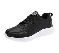 VBEDKDEB Sneaker Damen Sportschuhe Turnschuhe Laufschuhe Damen Sneaker, lässig modisch Muster, einfache einfarbige runde Zehenpartie, Schnürung, Flacher Boden bequem leicht Weisse Sneakers Damen