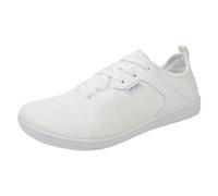 VBEDKDEB Sneakers Herren Laufschuhe Sportschuhe Paar Mesh Sport Freizeitschuhe, atmungsaktiv, flache Unterseite leicht, Übergröße bequeme Wanderschuhe Sneaker Sneaker Schwarz Herren, Blanco, 38.5 EU