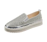 VBEDKDEB Zapatillas de deporte para mujer Slip On Slipper Grandes Comercio Exterior 2025 Primavera Suela Gruesa Perezoso Casual Edición Coreana Zapatos de Estudiante Versátiles Zapatillas de Mujer