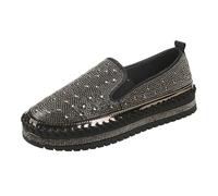 VBEDKDEB Zapatillas de deporte para mujer Slip On Slipper Grandes Comercio Exterior 2025 Primavera Suela Gruesa Perezoso Casual Edición Coreana Zapatos de Estudiante Versátiles Zapatillas de Mujer