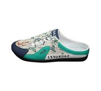 VBEDKDEB Zapatillas deportivas para hombre de trekking para hombre Lazy Man Half Slipperboard zapatos masculinos zapatillas blancas para hombre, F verde., 41 EU